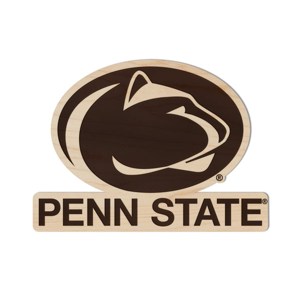 Penn State Nittany Lions Magnet - Crafted from Cherry or Maple Wood - Penn State Nittany Lions