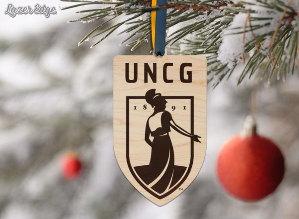 University of North Carolina Greensboro Institution Mark – Crafted from Cherry or Maple Wood – UNCG Spartans