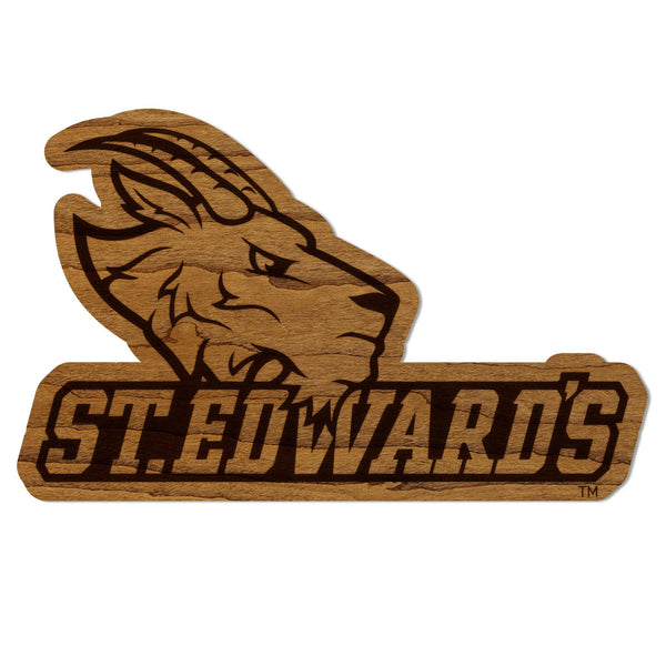 St. Edward's University Logo Magnet - Crafted from Cherry or Maple Wood - St. Edward's Hilltoppers