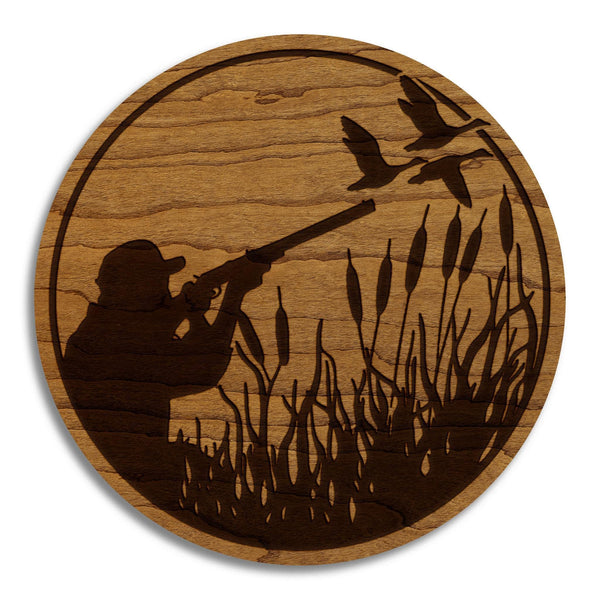Duck Hunter Coaster – Crafted from Cherry or Maple Wood