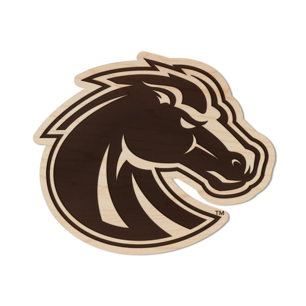 Boise State University Broncos Magnet - Crafted from Cherry or Maple Wood - Boise State Broncos