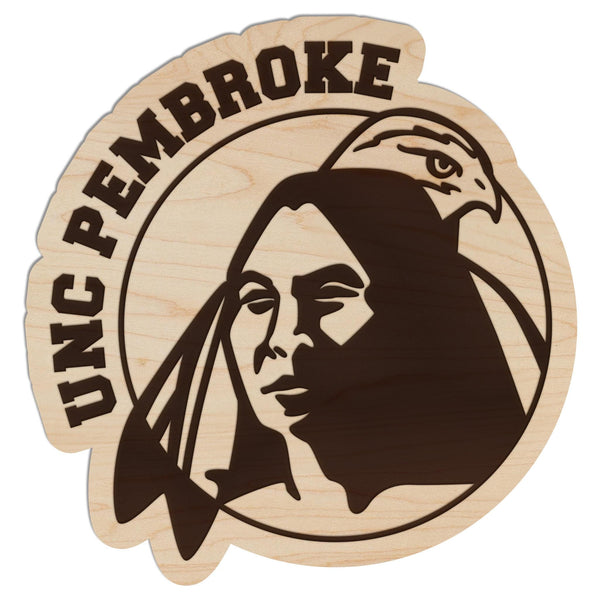 University of North Carolina Pembroke Braves Magnet - Crafted from Cherry or Maple Wood - UNC Pembroke Braves