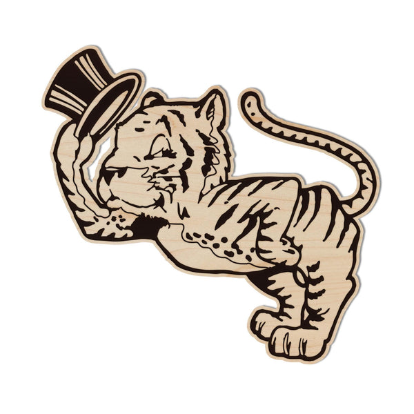 Clemson University Tiger Paw Magnet - Crafted from Cherry or Maple Wood