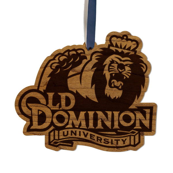 Old Dominion University Ornament Monarch Ornament – Crafted from Cherry and Maple Wood – Old Dominion Monarchs