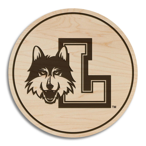 Loyola-Chicago Ramblers Logo Coaster – Crafted from Cherry or Maple Wood – Loyola-Chicago Ramblers