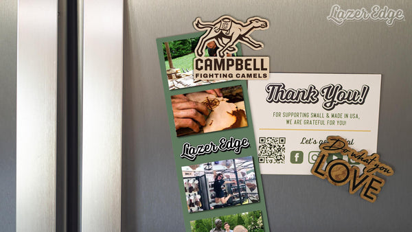 Campbell University Fighting Camels Magnet - Crafted from Cherry or Maple Wood - Campbell Camels