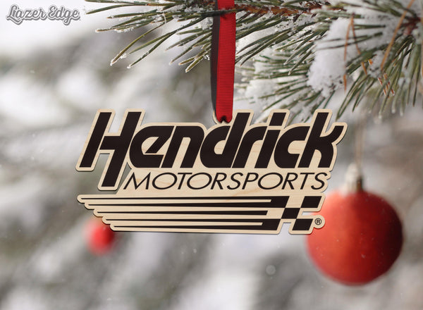 Hendrick Motorsports Wooden Ornament  | Crafted from Cherry and Maple Wood | Made in USA | Officially Licensed by Hendrick Motorsports