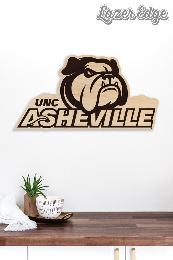 UNC Asheville Logo Cutout Wall Hanging – Crafted from Cherry and  Maple Wood