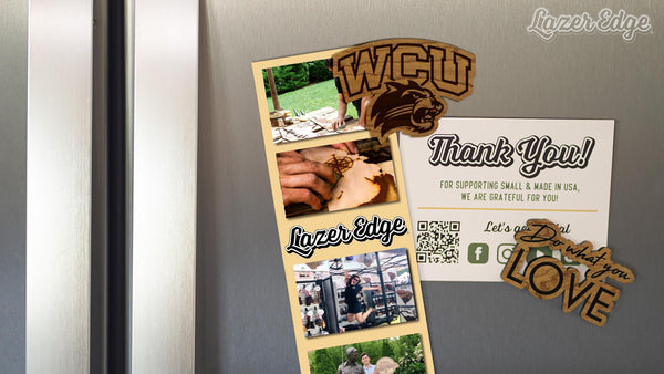 Western Carolina University Catamounts Magnet - Crafted from Cherry or Maple Wood - WCU Catamounts