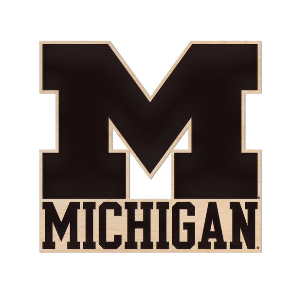 University of Michigan Wall Hanging - Crafted from Cherry or Maple Wood