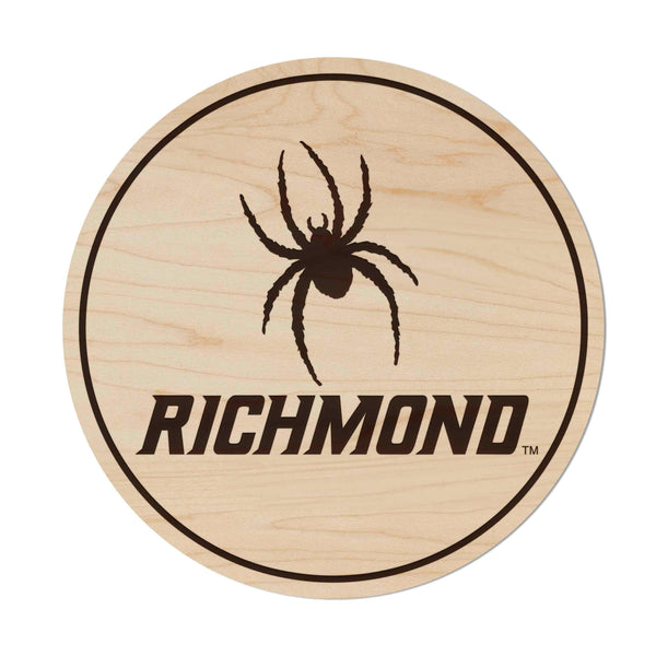 University of Richmond Spiders Wall Hanging - Crafted from Cherry and Maple Wood