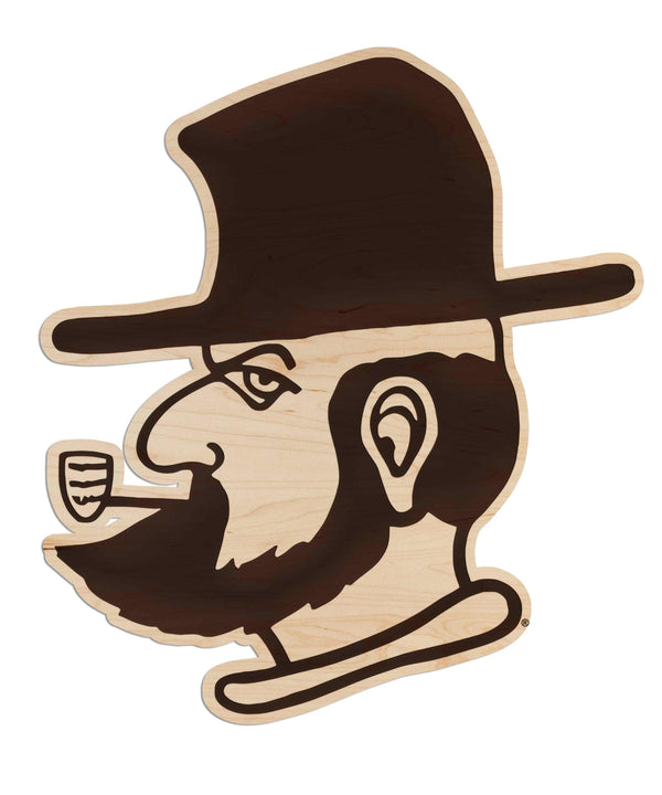 Appalachian State University (ASU) Yosef Head Wall Hanging - Crafted from Cherry or Maple Wood - ASU Mountaineers