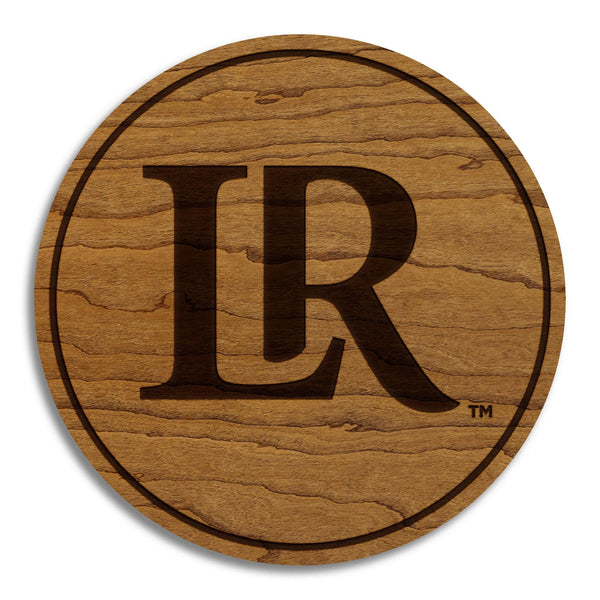 Lenoir-Rhyne University LR Coaster - Crafted from Cherry or Maple Wood - Lenoir-Rhyne Bears