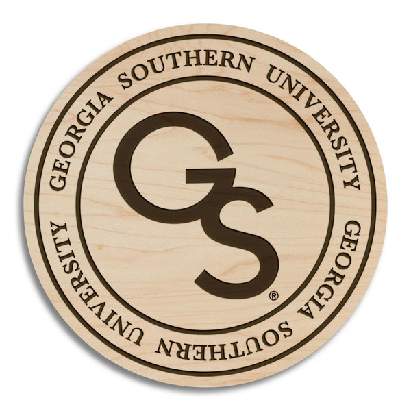 Georgia Southern GS Coaster – Crafted from Cherry or Maple Wood – Georgia Southern Eagles