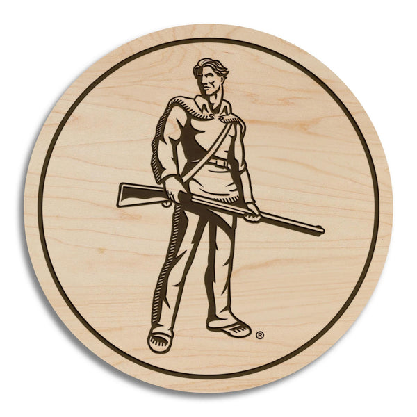 West Virginia Mountaineer Coaster – Crafted from Cherry or Maple Wood – West Virginia Mountaineers