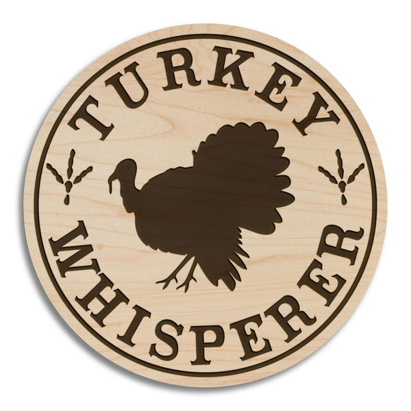 Turkey Whisperer Coaster – Crafted from Cherry or Maple Wood