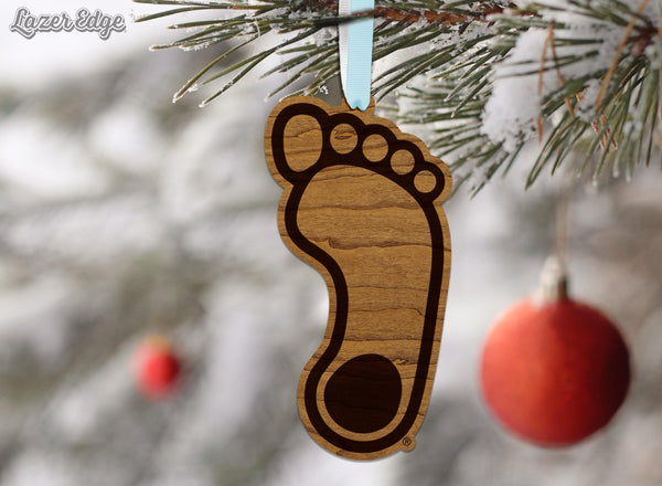 University of North Carolina Chapel Hill Tar Heel Ornament – Crafted from Cherry and Maple Wood – UNC Tar Heels