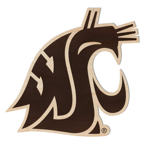 Washington State University Cougar Magnet - Crafted from Cherry or Maple Wood - Washington State Cougars