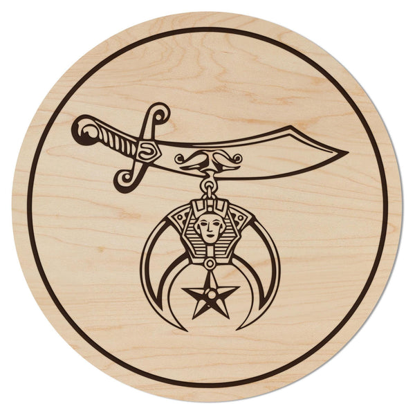 Shriners Coaster – Crafted from Cherry or Maple Wood