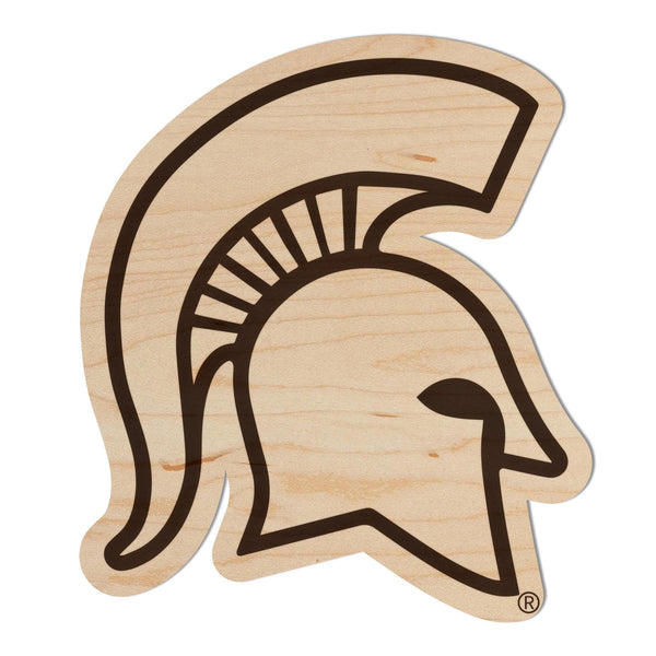 Michigan State University Spartan Magnet - Crafted from Cherry or Maple Wood - Michigan State Spartans