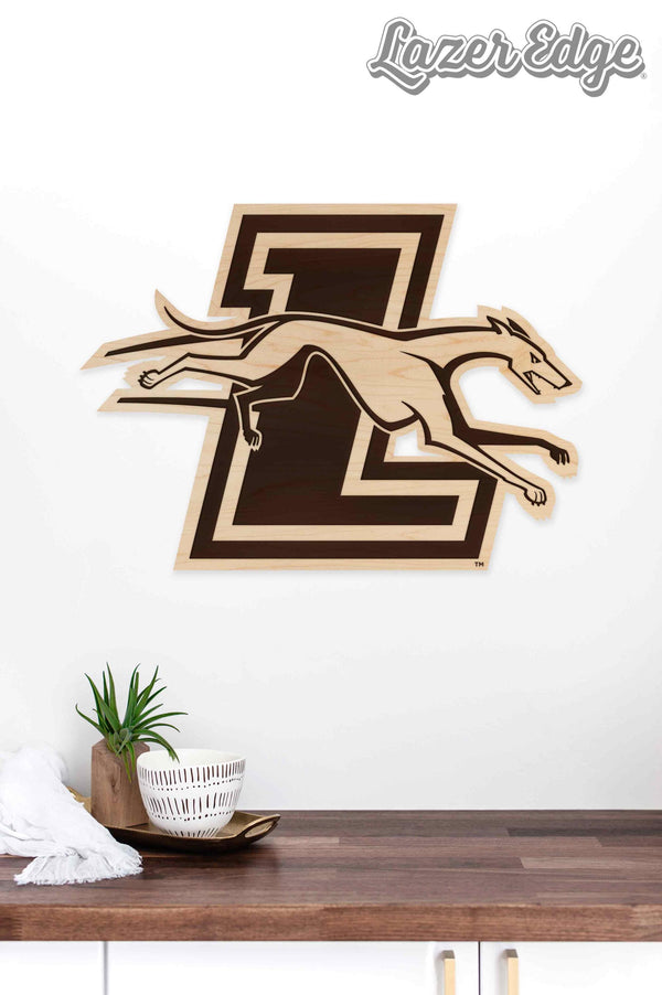 Loyola University Maryland Logo Cutout Wall Hanging - Crafted from Cherry or Maple Wood - Loyola Maryland Greyhounds