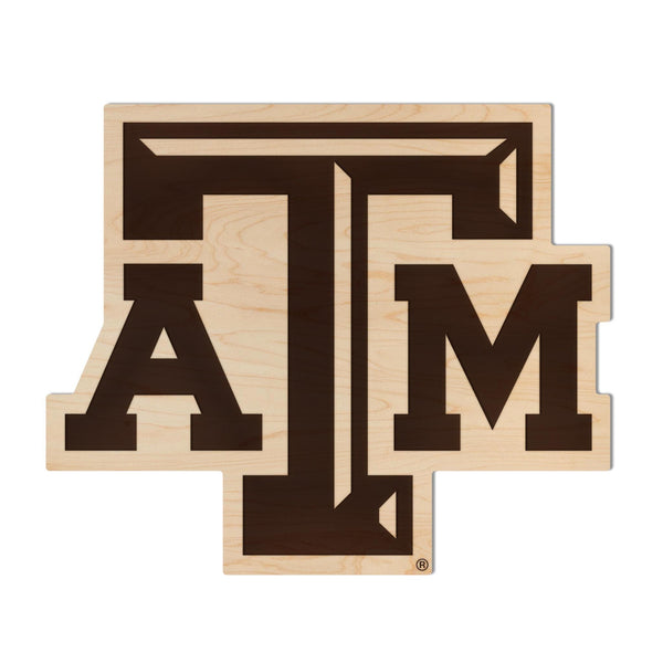 Texas A&M University TAM Logo Wall Hanging – Crafted from Cherry and  Maple Wood - TAMU Aggies