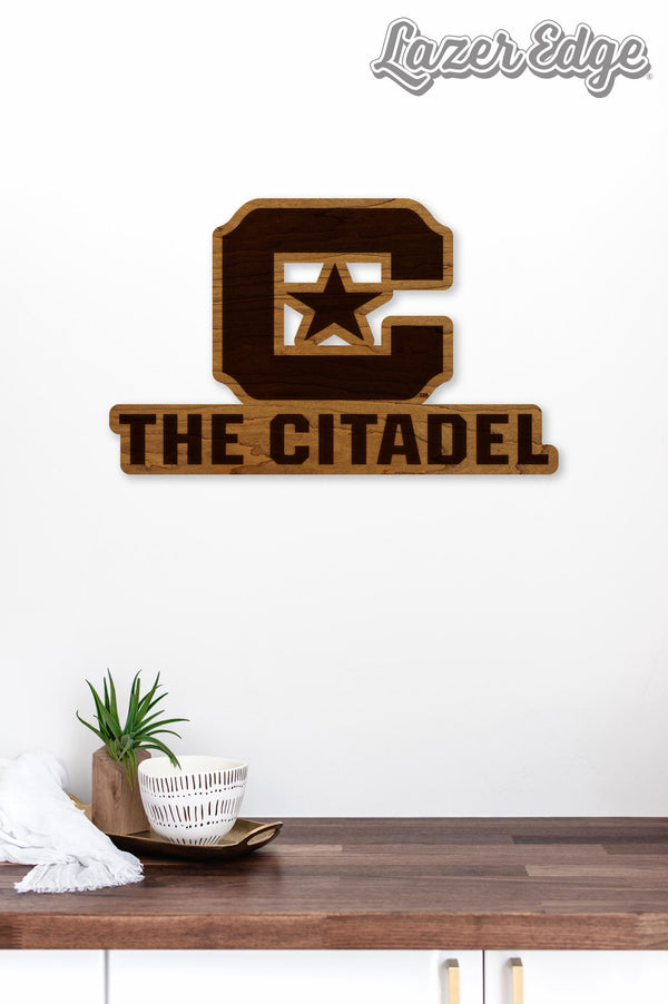 The Citadel Block C Wall Hanging – Crafted from Cherry and  Maple Wood - The Citadel Cadets