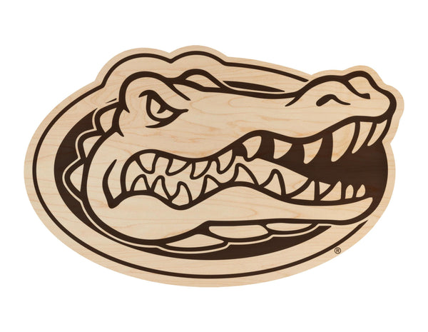 University of Florida Gators Cutout Wall Hanging - Crafted from Cherry and Maple Wood - Florida Gators
