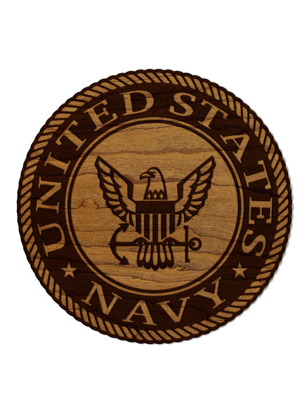 United States Navy Seal Magnet - Crafted from Cherry or Maple Wood