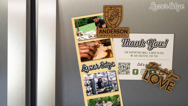 Anderson University Institution Mark Magnet - Crafted from Cherry or Maple Wood - Anderson Trojans