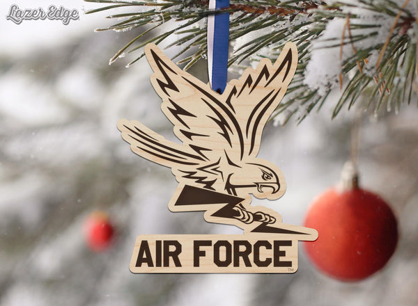 Air Force Academy Falcons Ornament – Crafted from Cherry and Maple Wood – Air Force Falcons