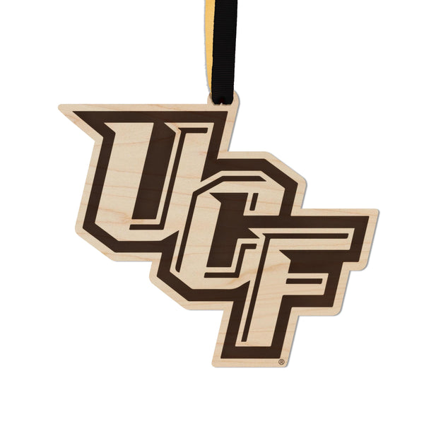 University of Central Florida UCF Ornament – Crafted from Cherry and Maple Wood – UCF Knights