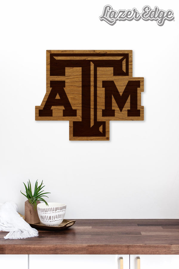 Texas A&M University TAM Logo Wall Hanging – Crafted from Cherry and  Maple Wood - TAMU Aggies