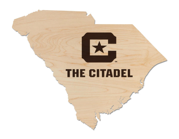The Citadel Block C on State Wall Hanging – Crafted from Cherry and  Maple Wood - The Citadel Cadets