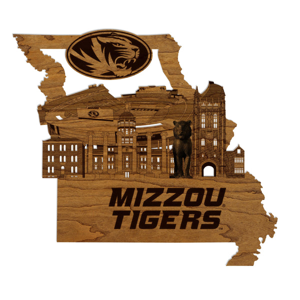University of Missouri Skyline Wall Hanging – Crafted from Cherry and  Maple Wood