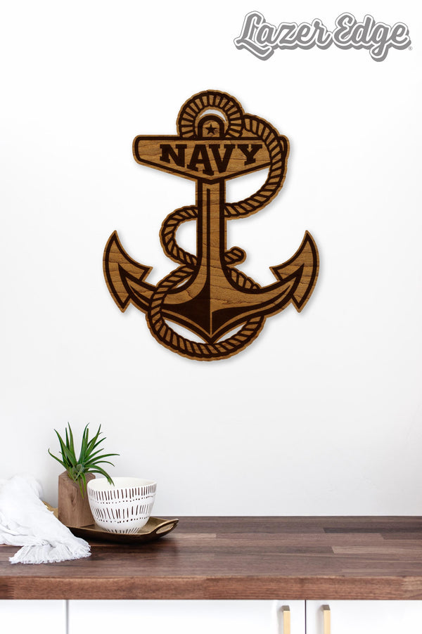 United States Naval Academy Anchor Wall Hanging – Crafted from Cherry and  Maple Wood - Navy Midshipmen