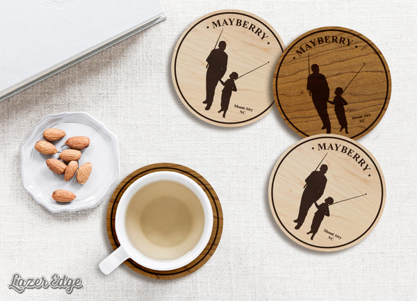 Andie and Opie Mayberry Coaster
