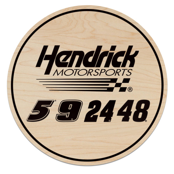 Hendrick Motorsports Drivers Wooden Coaster | Crafted from Cherry and Maple Wood | Made in USA | Officially Licensed by Hendrick Motorsports