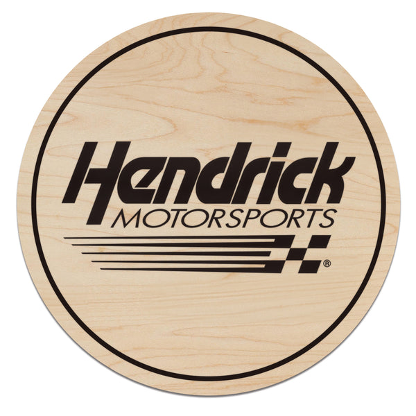 Hendrick Motorsports Wooden Coaster | Crafted from Cherry and Maple Wood | Made in USA | Officially Licensed by Hendrick Motorsports