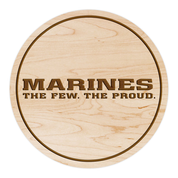 Non Collegiate Item Coaster Marines Slogan