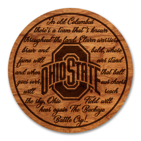 Ohio State Coaster Buckeye Battle Cry