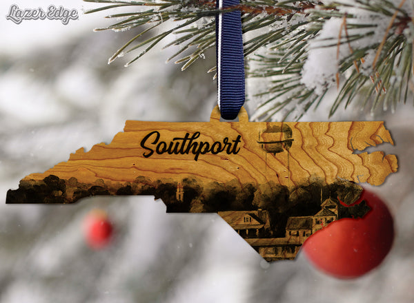 Custom Southport NC Ornament