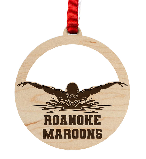 Custom Roanoke Maroons Ornament