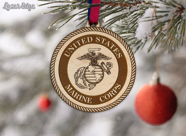 Non Collegiate Item Ornament Marines Seal