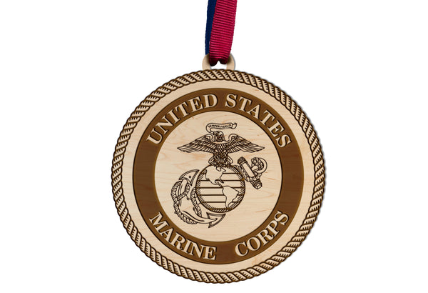Non Collegiate Item Ornament Marines Seal