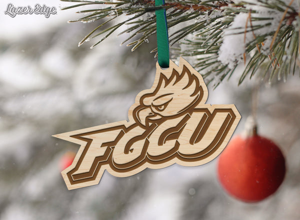 Florida Gulf Coast University Ornament Eagle Head with FGCU