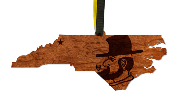 Appalachian State University Ornament Yosef on State