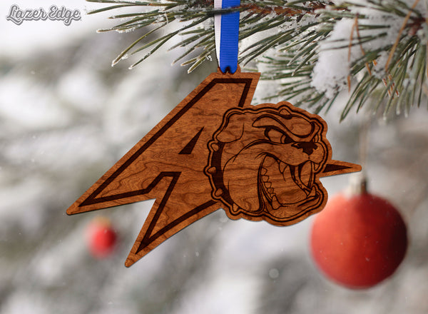 UNC Asheville Ornament Bulldog A Logo