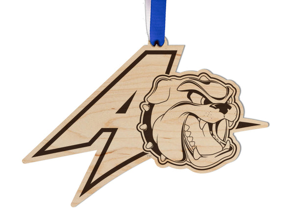 UNC Asheville Ornament Bulldog A Logo