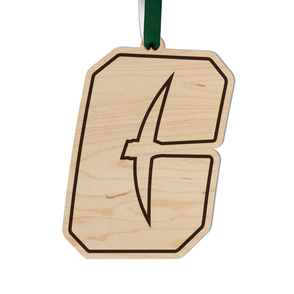 UNC Charlotte Ornament All in C Logo